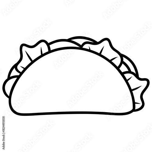 taco food sandwich icon vector