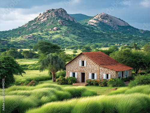 Indian farm landscape