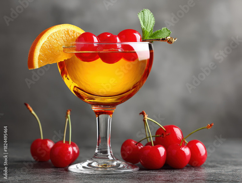 Manhattan cocktail drink in...