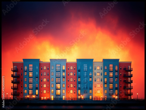 Suburb skyline