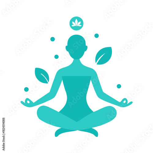yoga in the lotus position