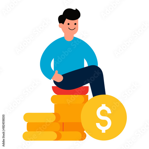 man with money