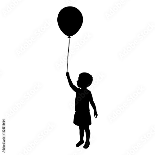 little boy with balloon