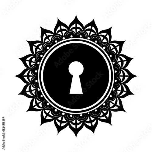 black and white shield icon