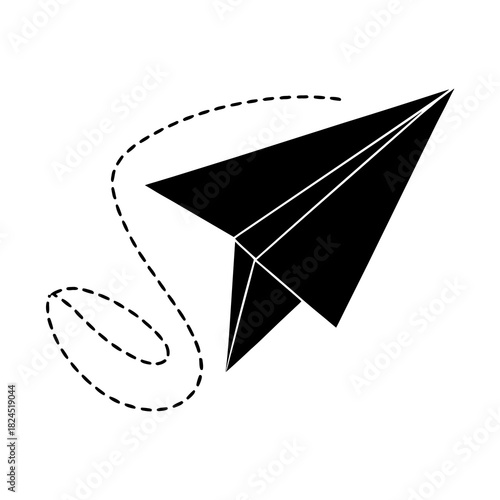 paper plane vector