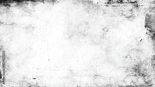 Distressed grunge texture with scratches and dust in black and white background Vector, illustration