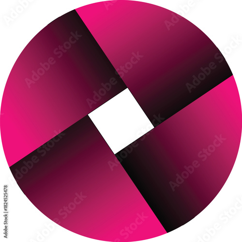 CMYK color wheel vector illustration pie chart design element sign