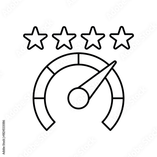 Icon a Credit Rating, isolated against a clean background.