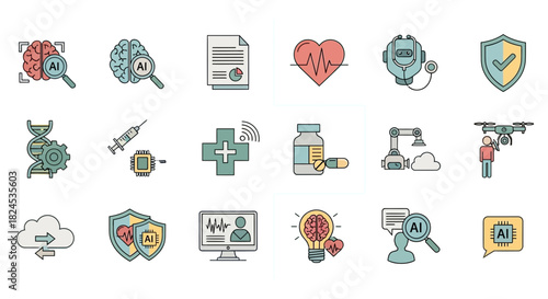 Ai healthcare medical technology innovation brain research science data analysis future health solutions