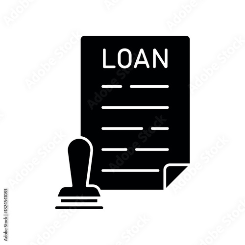 Icon a Loan Approval, isolated against a clean background.