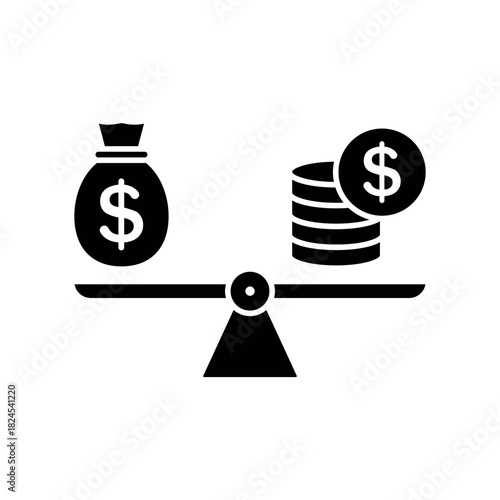 Icon a Financial Stability, isolated against a clean background.