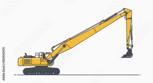 Illustration of a screening plant separating materials into piles.