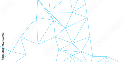 abstract pattern of interconnected nodes and lines in shades of teal and aquamarine. A digital network connection or scientific design with connection and network concept.