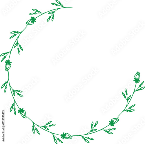 Hand drawn wedding calligraphy bridesmaid text and heart vector template.