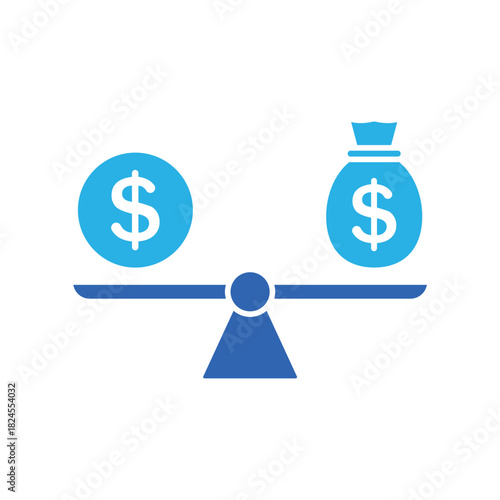 Icon a Debt to Income Ratio, isolated against a clean background.