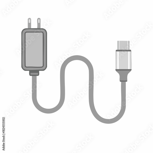 USB C charger with power adapter for electronic devices.