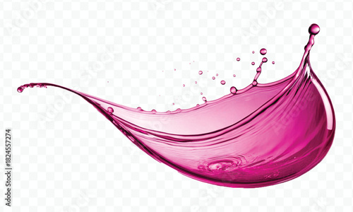 dynamic smooth liquid fresh water splash in different color and curve style isolated on white background 