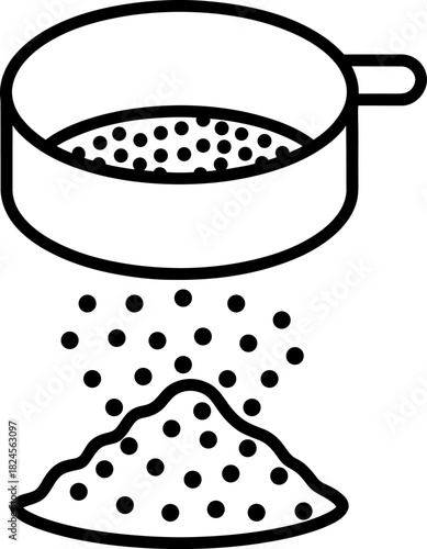 Flour Sifter Baking Preparation Icon
