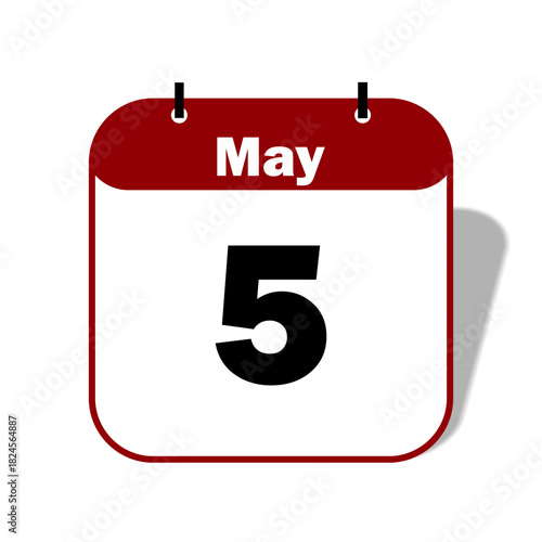 5 may Calendar Date