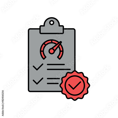 Icon a Credit Evaluation Criteria, isolated against a clean background.