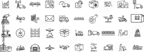 Set of ancient egyptian hieroglyphs isolated on transparent background