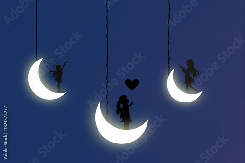 little girl on the moon 