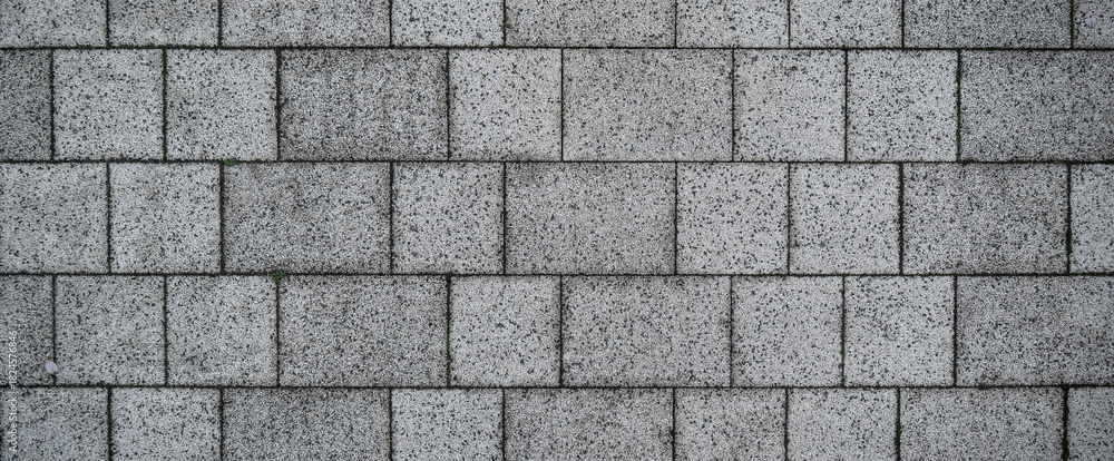 Naklejka premium gray brick rocks stone paved floor texture design