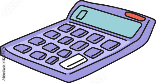 Calculator Vector Icon for Math, Finance, Accounting, Business, and School Use.