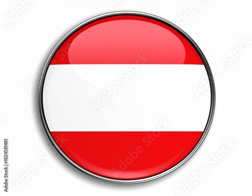 Free Download Austria Flag Button on White Background - GFXLoad