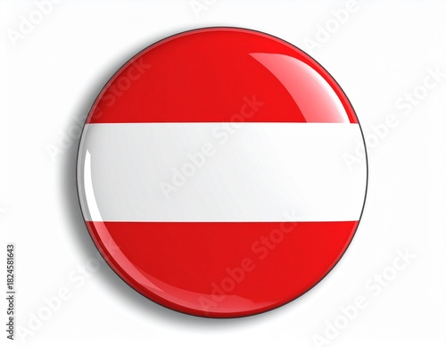 Free Download Austria Flag Button on White Background - GFXLoad
