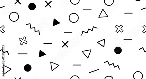 Minimalist Geometric Pattern Background for Fun Web Design Packaging Wrapping Paper Backdrop