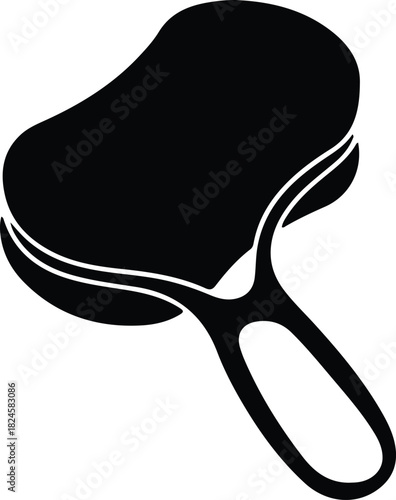 Illustration squeegee tool for cleaning glass surfaces silhouette vector