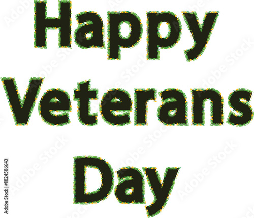 Happy Veterans Day greeting card collection group with decorative swirl pattern background design, festive celebration artwork including synonym terms like tribute, honor, remembrance, military apprec