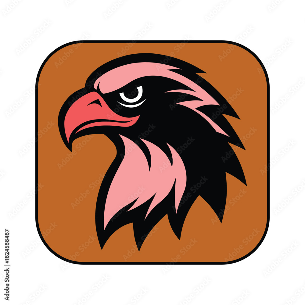 Obraz premium eagle head mascot logo vector illustration.
