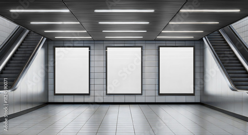 An image of a Billboard on a Subway