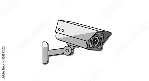 Modern digital security camera for vigilant surveillance and continuous monitoring, ensuring enhanced safety and protection of various premises and assets