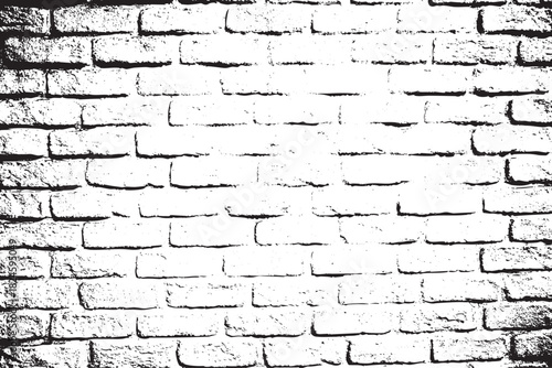 Distressed Black and White Brick Wall Texture, pattern