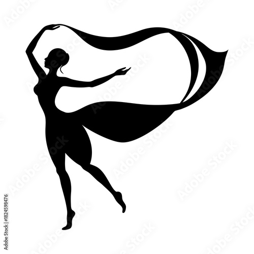 ballet dancer vector illustration