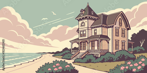 Cape May Victorian seaside retro