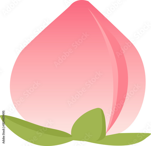 Peach fruit symbolizing longevity and health