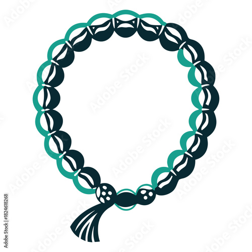 Teal Tribal Style Beaded Bracelet Vector Icon Vector Icon Set of Various Transportation Vehicles