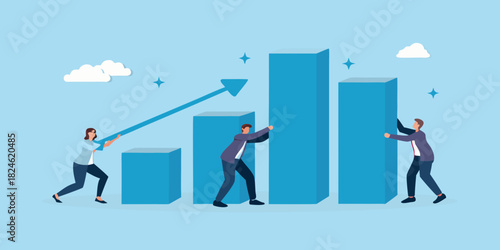 Teamwork drives business growth and success