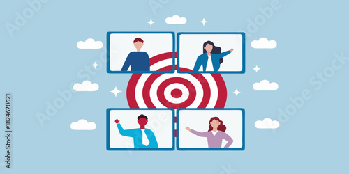 Diverse team collaborating towards a common goal