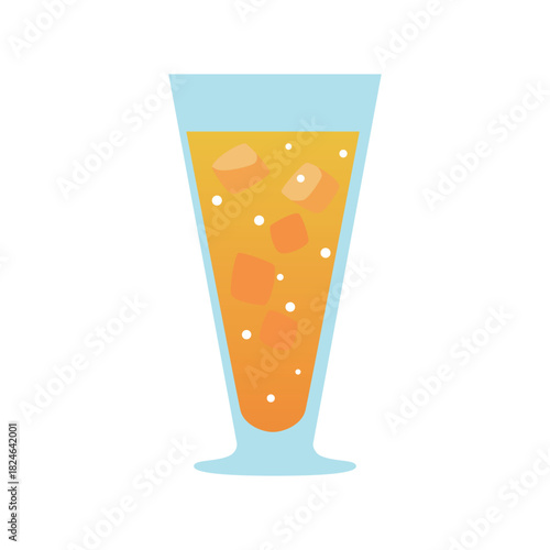 グラスに入ったオレンジジュース