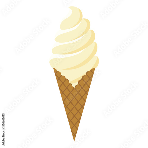 バニラ味のソフトクリーム