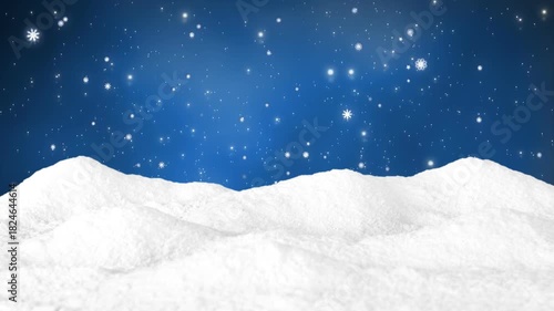 night snow winter landscape 