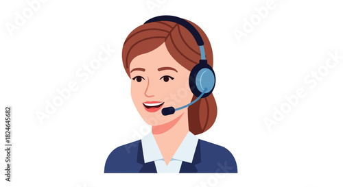 Skilled electrician in a hard hat performing maintenance and wiring on an open electrical panel with a toolbox nearby, vector illustration