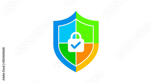 Robust digital security shield icon representing comprehensive data protection and privacy with verified safety features for online safeguarding and trusted systems