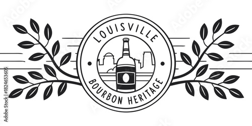 Louisville bourbon heritage badge
