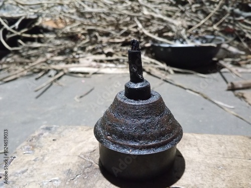 Old Metal Funnel, Rustic Still Life